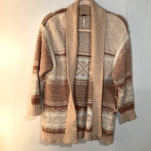 Free People Oversized Tribal Cardigan